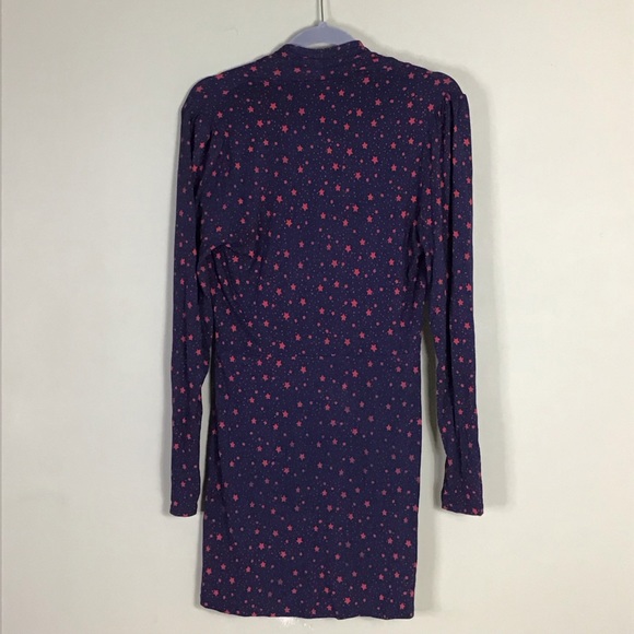 Boden ”Betty “  Star detail Jersey V-neck Long Sleeve Tunic  Women Size 6R - Picture 4 of 8